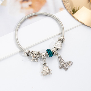 Fashion <b>Beaded</b> <b>Bracelet</b> Tibetan Silver Zircon Animal Charm Women's Gift Jewelry - Product Image 4
