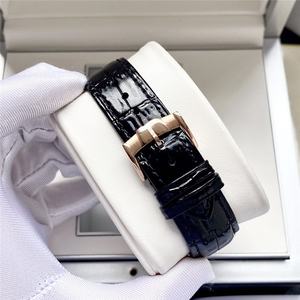 Vente directe d'usine, montre mécanique de luxe pour homme, boîtier en acier inoxydable, bracelet en cuir véritable, résistance à l'eau 50 bars, aiguilles - Product Image 4