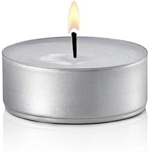 100 Pack Unscented Smokeless <b>Tea</b> <b>Light</b> Candles With 8 Hours - Product Image 2