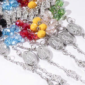 Rosario de coche verde de <span class=keywords><strong>San</strong></span> <span class=keywords><strong>Judas</strong></span> para espejo retrovisor plata Virgen María Cruz bendición colgante <span class=keywords><strong>San</strong></span> <span class=keywords><strong>Judas</strong></span> <span class=keywords><strong>Tadeo</strong></span> pulsera Rosario - Product Image 3