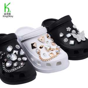 Accesorios de aleación para decoración de zapatos, hebilla de zapato, <span class=keywords><strong>adornos</strong></span> de cadena de diamantes de imitación de cristal acrílico, novedad - Product Image 6