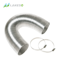 Lakeso Conduit flexible en aluminium résistant au feu Climatiseurs en aluminium semi-rigide à vendre