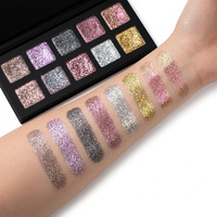 Palette d'ombres à paupières métalliques personnalisées OEM ODM, emballage personnalisé avec logo, marque privée, ombre à paupières longue tenue, usine de cosmétiques
