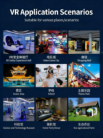 Salle de sport de cyclisme virtuelle en réalité virtuelle avec machine d'expérience VR pour les passionnés de cyclisme et à des fins de divertissement