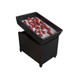 Contenedor de Exhibición Refrigerado con Ruedas Inferiores de Alta Capacidad, Almacenamiento Inferior, Revestimiento Metálico en Resina, Conservación de Calor - Product Image 2