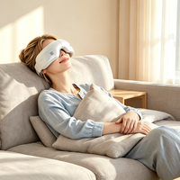 Masseur oculaire chauffant et rafraîchissant sans fil, musique, pression d'air, masque oculaire intelligent à air comprimé, 7 modes, traitement de la fatigue oculaire, des migraines et des cernes