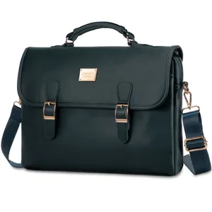 Lovevook 15.6 inç laptop çantaları kadın moda kanvas omuzdan askili çanta büyük kapasiteli bayanlar ofis el çantası satchel çanta kadın