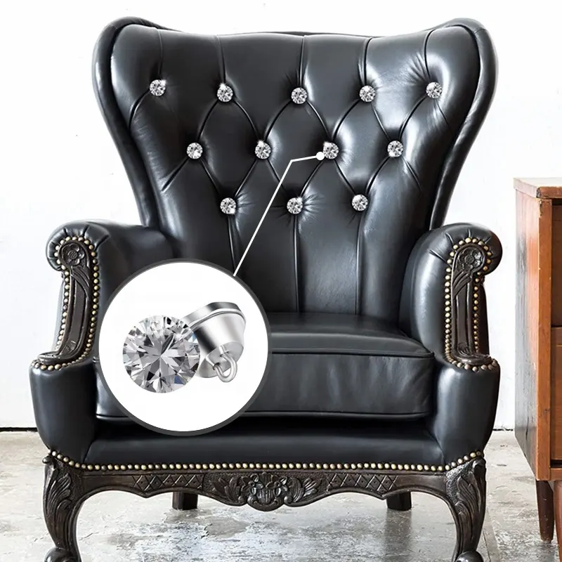 Mobili cristallo divano bottone e fibbia decorativa diamante bottone per unghie per divano letto