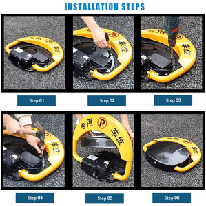 Barrera de Bloqueo de Estacionamiento Solar Inalámbrica Personalizada, Dispositivo de Prohibición de Estacionamiento IP67, Control Remoto, Sistema de Bloqueo Inteligente de Acero para Estacionamiento - Product Image 6