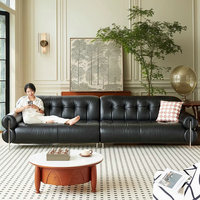 Multifunktionales Schlafsofa mit Fernbedienung, ausziehbar, im Retro-Stil, intelligentes elektrisches Ledersofa für das Wohnzimmer