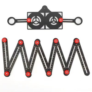Regla <span class=keywords><strong>multi</strong></span>ángulo Aleación de aluminio Localizador de orificios para azulejos Regla de medición plegable - Product Image 4