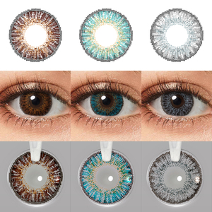 무료 배송 3톤 컬러 콘택트렌즈 도매 연간 블루 컬러렌즈 그레이 컬러렌즈 - Product Image 2