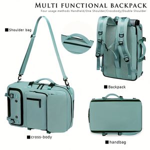 3 in 1 Multifunctional Unisex Travel Laptop <b>Backpack</b> Waterproof Anti-Theft with USB Zipper Closure - Product Image 4