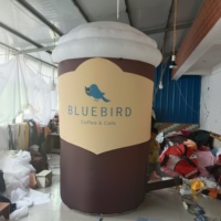 Modèle de tasse à café gonflable géante pour la publicité et la promotion d'événements Ballon de tasse à café gonflable personnalisé pour l'affichage de la marque