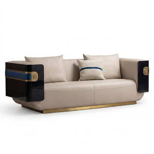 Luce italiana lusso Bashar II divano Post-moderno semplice in legno massello per appartamento Villa centro commerciale soggiorno mobili combinazione - Product Image 2