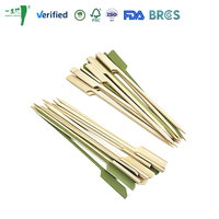 Prix de gros, logo personnalisé, brochettes de barbecue en bambou durables, bâtonnets jetables, brochettes en bambou