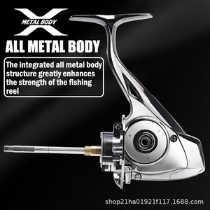 รอกสปินนิ่งโลหะเต็มตัว MQ8000/10000/12000/2026แรป28-ครอสแรปแบบคู่มือจับคันเบ็ดตกปลาใหญ่หล่อยาว - Product Image 4