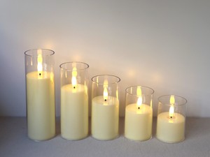 Bougies électroniques sans flamme à piles en verre acrylique <span class=keywords><strong>LED</strong></span> pour anniversaires, fêtes et Nouvel An - Product Image 4