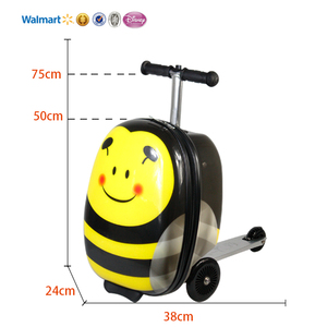 CAPPE 18 pulgadas barato carro maleta equipaje 3 rueda movilidad equipaje plegable scooter niños - Product Image 6