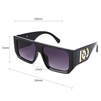 Nouvelles lunettes de soleil GM de mode rétro de Corée du Sud amincissant les lunettes de soleil de style concave pour filles Spice européennes et américaines