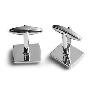 Mancuernillas Metálicas para Camisa de Traje, Diseño Simple, Alta Calidad, Color Negro y Plateado, Tamaño Pequeño - Product Image 5
