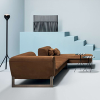 Modernes modulares Nubuk gewebe Luxus-Wohnzimmer-Sofa garnitur Werkseitig gelieferte Qualität Bequemes Kunstleder L-Form