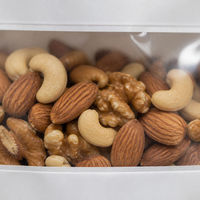 Sachets d'emballage transparents personnalisés à fermeture éclair pour snacks, noix et bonbons – Présentoirs de gros