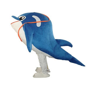 Nouvelle conception Costume de mascotte de <span class=keywords><strong>dauphin</strong></span> bleu personnalisé pour adultes Cosplay Costumes d'animaux de dessin animé pour enfants - Product Image 1