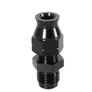 Conector de Compresión de Aluminio CNC 6AN Macho a 3/8" 5/16" para Línea Rígida, Adaptador de Línea de Combustible Anodizado en Negro para Modificación de Motor Automotriz - Product Image 2