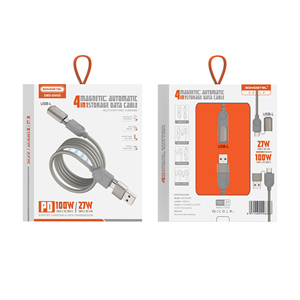Somostel 100W 4-en-1 <span class=keywords><strong>Cable</strong></span> de datos de nailon trenzado de carga rápida magnética Tipo-C <span class=keywords><strong>Cable</strong></span> de cargador USB <span class=keywords><strong>para</strong></span> <span class=keywords><strong>iPhone</strong></span> y otros dispositivos USC - Product Image 6