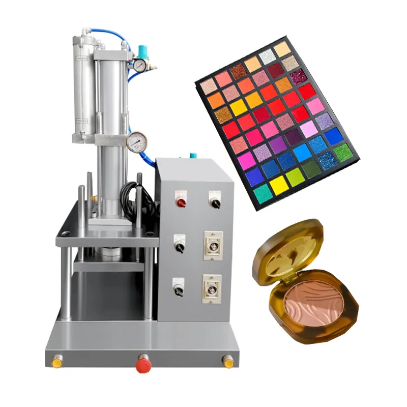 Mesin Press Perona Mata Glitter Tekan Chunky Kosmetik Laboratorium Mesin Press Perona Mata Mesin Penekan Pigmen Tekan
