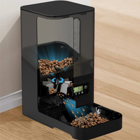 Comedero Inteligente para Mascotas BanabaPet, Alimentación Automática con Control de Porciones, Almacenamiento de Alimentos de Gran Capacidad de 6L, Adaptador Multi-Enchufe