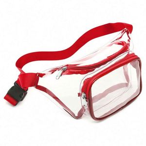 Bolsa de Cintura Transparente de PVC para Mujer, a la Moda, para Verano, Viajes, Playa, Impermeable - Product Image 1