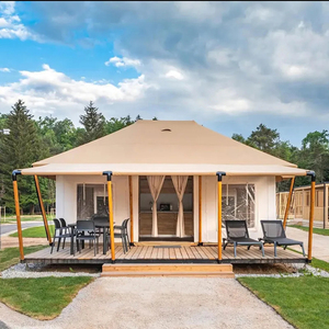 Tente de chambre triple en tissu polyester enduit de PVC de conception modulaire d'excellente performance de résistance au froid - Product Image 1