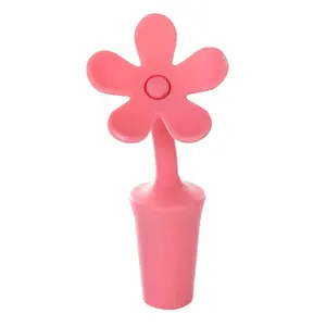 Preservation Wine Stoppers Silicone Flowers Wine Bottle Stopper Bar Tools Kitchen Wine Champagne Stopper