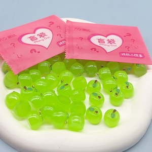 Offres Spéciales aveugle sac Miniature Fruits résine Cabochon épingle à cheveux collier pendule résine artisanat résine breloques aveugle sac pour la décoration - Product Image 5