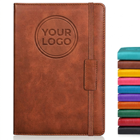 Cuaderno de PU Personalizado ODM, 256 Páginas Gruesas, Tapa Dura A5, Cuero Vintage para Escribir, Cuadernos de Viaje, Regalo con Logotipo Diario
