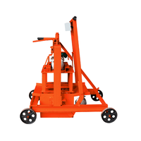Petite machine manuelle de fabrication de blocs creux QMR2-45 avec moteur pour béton, sable, pierre, ciment, matière première