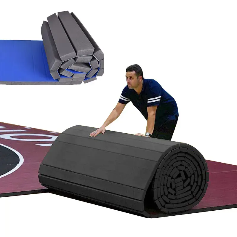 Bán Buôn Tùy Chỉnh Bjj MMA Mat Võ Nghệ Thuật Giá Rẻ Đấu Vật Thảm 10X10 Ft Judo Thảm Đấu Vật Đào Tạo Rollout Mat