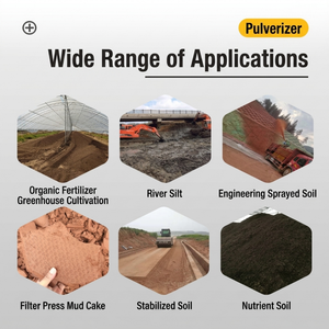 Broyeur de <span class=keywords><strong>sol</strong></span> mobile haute performance pour la pulvérisation des semis en pépinière, le broyage du compost et du fumier, broyeur de terre, livraison directe d'usine - Product Image 3