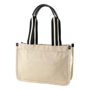 Logotipo personalizável Engrossar Eco-Friendly zíper reutilizável na moda algodão lona <span class=keywords><strong>Tote</strong></span> Shopping <span class=keywords><strong>Bag</strong></span> - Product Image 3