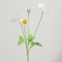 Fleurs artificielles de pavot rayonnantes, bouquet en soie orange, accessoires de photographie pour scène de mariage, décoration de vase à domicile, plantes artificielles