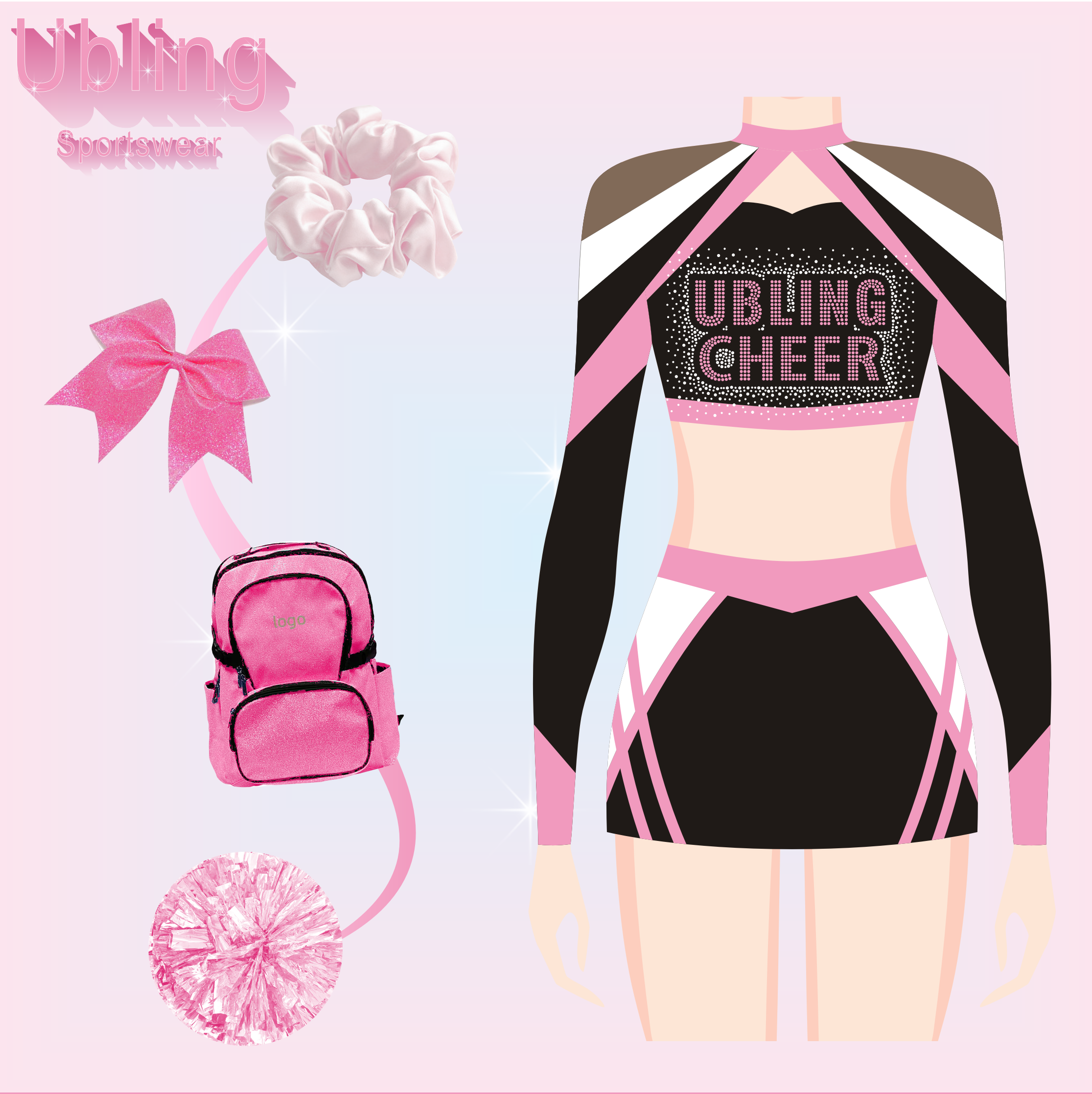 高品質ネットワークチアリーダー衣装。世界中のチアリーディングチーム