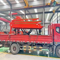Rampe de chargement mobile intégrée à trois sections, 10 tonnes, hydraulique, pliable, pour conteneurs et chariots élévateurs, pour camions