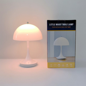 Modern Cordless ABS Wireless Flower Bud <b>Light</b> <b>Touch</b> Control Three Color Dimming Battery Powered Adjustable Small Waist Bedrooms - Product Image 2