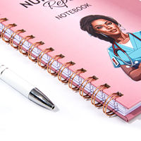 Carnet personnalisé Wire-O A5 A4, agenda, journal à couverture rigide spirale, impression OEM ODM, papier offset pour l'écriture