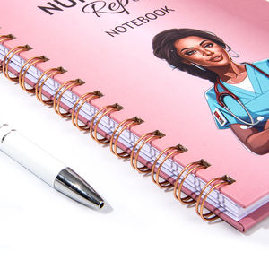 Carnet personnalisé Wire-<span class=keywords><strong>O</strong></span> A5 A4, agenda, journal à couverture rigide spirale, impression OEM ODM, papier offset pour l'écriture - Product Image 3