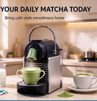 Capsules de thé matcha de style japonais, avec lait et édulcorant, compatibles avec la machine originale