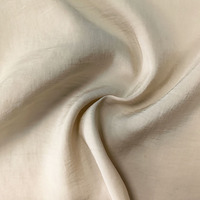 Tissu Popeline Modal Polyester Teint Écologique Léger Uni 20D*40S Confortable pour Vêtements et Robes Femme