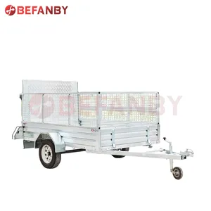 Excellent quality galvanized fully welded box dump trailer
